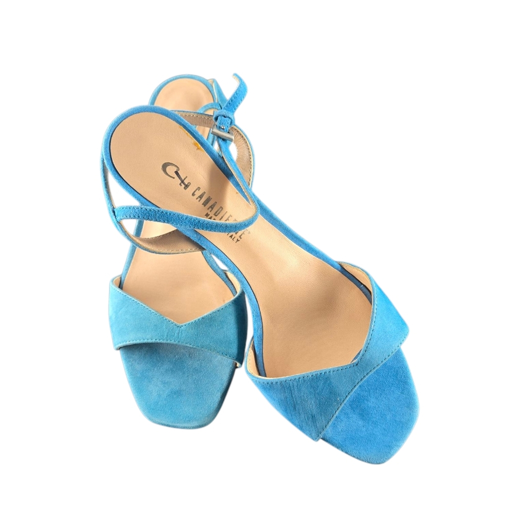 Vero Cuoio Blue Suede Women's Heels